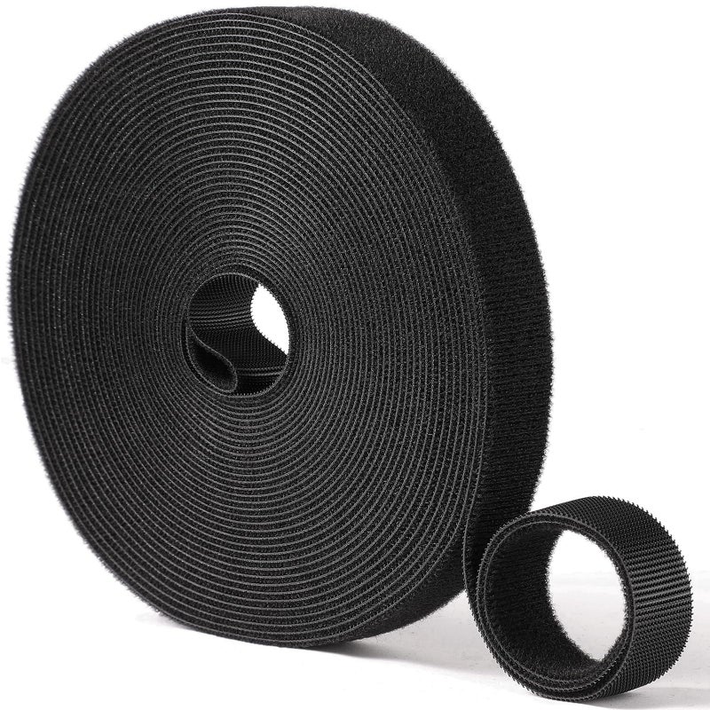 QTBLY 3/4in x 72ft | Hook and Loop Straps Heavy Duty | Double Sided Self-Gripping Strips | Reusable Multi-Purpose Wrap Roll for Home, Office, Data Center, and More - Image 1